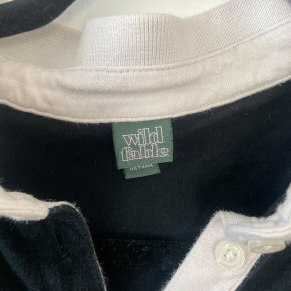 ⭐️ Crop Cropped Rugby Colorblock Hipster Hippie Artsy Boho Bohemian Top Blouse - Picture 3 of 5